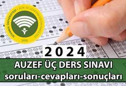 Bugünkü AUZEF ÜÇ DERS SINAVI sonuçları ne zaman açıklanacak? 2024 AUZEF üç ders sınavı soru kitapçığı ve cevap anahtarı yayınlanacak mı, ne zaman?