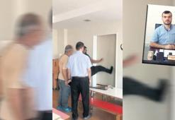 Yardımcısının kapısını kırdı