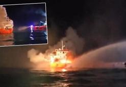 Şile açıklarında 62 metrelik gemide yangın çıktı