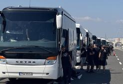 PAOK taraftarları Türkiye'ye giriş yaptı