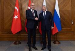 TBMM Başkanı Kurtulmuş'un Rusya'daki temasları sürüyor! Devlet Duması Başkanı ile görüştü