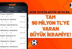 Spor Toto’da büyük heyecan… Tam 90 milyon TL’ye varan büyük ikramiye!