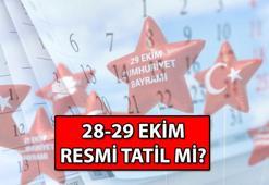 TAKVİM...28 Ekim Pazartesi okullar, üniversiteler yarım gün mü, öğleden sonra tatil mi? 29 Ekim Cumhuriyet Bayramı tüm çalışanlara ve okuyanlara resmi tatil mi?