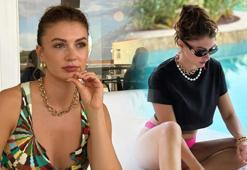 Burcu Özberk yaz sezonunu bitiremedi! 'Tatil fotoları devam etsin diyenler'