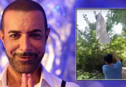 Cengiz İmren'in klip çekiminde panik! Vinçle asılan kadın şarkıcı bayıldı