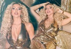 Hadise'nin doğum günü pastası olay oldu! Işıltılı kombini dikkat çekti