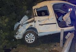 Düzce'de feci kaza! Ağaçlar faciayı böyle önledi