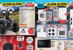 31 EKİM A101 KATALOĞU SATIŞTA! 💥 A101 Aldın Aldın 31 Ekim Perşembe kataloğunda bugün hangi ürünler satışa çıktı? Dikiş Makinesi, Şarjlı Su Pompası, Mikrodalga Fırın, Flavel Beyaz Eşya Çeşitleri...