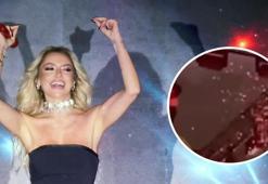 Hadise konserinde panik! Yangın çıktı alanı terk ettiler