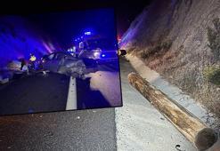 TIR'dan düşen tomruklar faciaya neden oldu: 1 kişi öldü, 9 kişi yaralandı