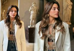 Ünlü oyuncu sevgilisiyle müzeye gitti! 'Sen de tablo gibisin'