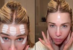 Cildi 20, kendisi 40 yaşında! Botoks ve dolgu yok, sırrı Japon bantlarıymış