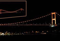 İstanbul'daki boğaz köprüleri, lösemi farkındalığı amacıyla turuncuya büründü