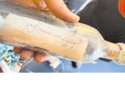 132 yıllık mesajlı şişe