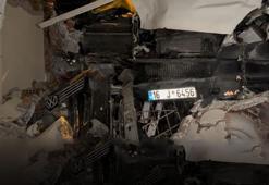 Bursa'da kamyonet evin salonuna girdi!