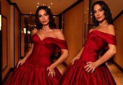 Demet Özdemir kırmızı elbisesiyle büyüledi! 'Çok mesaj aldım'