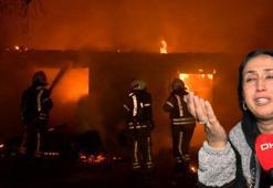 5 çocuğunun canını zor kurtardı! Evinin yanışını gözyaşlarıyla izledi