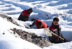 Erzurum'da kış hazırlığı: 500 adet mezar kazıldı