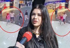 Kız kardeşlere darp iddiasında yeni görüntüler! AVM'nin ortasında dehşet