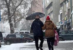 Erzincan'da kar yağışı etkili oldu