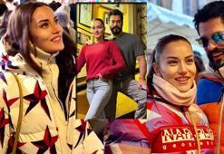 Fransa'da romantik pozlar! Fahriye Evcen'den eşi Burak Özçivit'e aşk dolu bakış