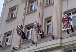 Noel Baba kılığına girdiler! Rusya çocuk hastanesinde moral etkinliği