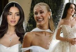 2024'ün dikkat çeken gelinleri: Ünlü isimlerin muhteşem gelinlikleri