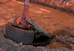 Güngören'de geçtiğimiz ay çöken yol yeniden çöktü! İş yerini su bastı