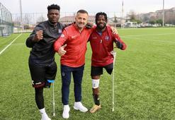 Angolalı futbolcu bacağını kaybetti ama futboldan kopmadı!