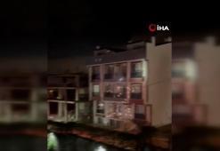 Elektrik telleri havai fişek gibi böyle patladı