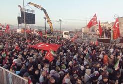 Filistin'e destek için Galata Köprüsü'nde düzenlenen yürüyüş başladı