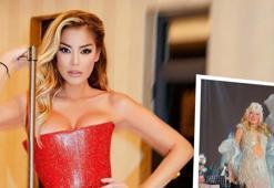 Petek Dinçöz'den dikkat çeken tarz! Cam şişe elbisesiyle yeni yıla damga vurdu