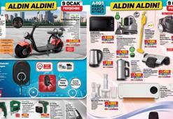 RAFLARDA! A101 AKTÜEL 9 OCAK 2025 KATALOĞU: Bu hafta Aldın Aldın A101 katalog fırsat indirimleri çıktı! Elektrikli moped, süpürge, çay makinesi geliyor!