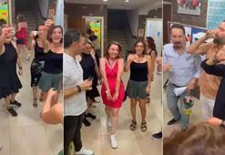 Okul bahçesinde şampanya patlattılar! Görüntülere tepki yağdı, soruşturma başlatıldı