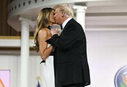 İlk dans! Trump çifti göz kamaştırdı
