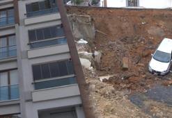 İstanbul'da toprak kayması! Binadakiler tahliye edildi