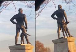 İstanbul'da Atatürk heykeline saldırı: Şüpheli gözaltında