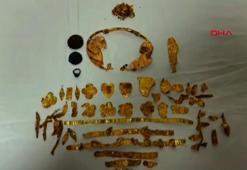 Denizli’de Helenistik döneme ait paha biçilemeyen altın kral tacı ele geçirdi