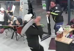Şoke eden anlar! Büyükçekmece'de lokantayı bastılar