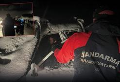 Donmak üzereyken kurtarıldılar! Eksi 8 derecede nefes kesen operasyon