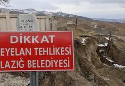Elazığ'da 35 kabrin bulunduğu mezarlıkta heyelan! Cenazeler başka mezarlıklara taşındı