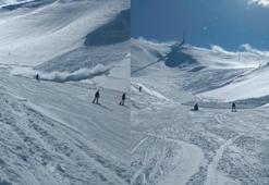 Palandöken Kayak Merkezi'nde çığ meydana geldi