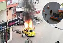 Adana'da tüfekli saldırıya uğramıştı! Oğlunun da taksisi kundaklandı! İşte o anlar