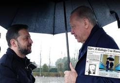 Dünya basını Erdoğan-Zelenskiy görüşmesini böyle gördü: 'Erdoğan yağmurdan koruyor'