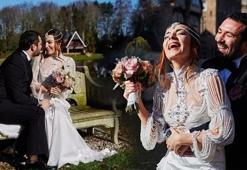 Düğün fotoğrafıyla romantik paylaşım! Ünlü oyuncu evlilik yıl dönümünü bu sözlerle kutladı