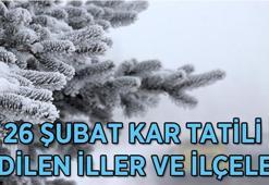 BUGÜN OKULLAR TATİL Mİ? 26 Şubat 2025 Çarşamba kar tatili olan iller ve ilçeler hangileri? Valilik açıklaması geldi mi?