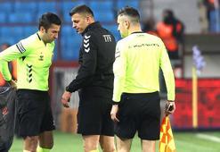 Trabzonspor - Rizespor maçında hakem Ümit Öztürk sakatlandı!