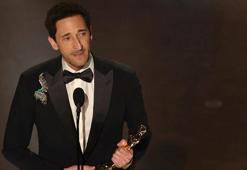 Adrien Brody Oscar'da ‘En İyi Erkek Oyuncu’ ödülünü ikinci kez kazandı