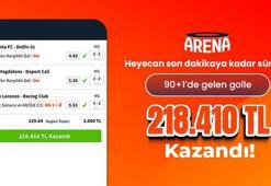 Heyecan son dakikaya kadar sürdü… 90+1’de gelen golle 218 bin 410 TL kazandı!