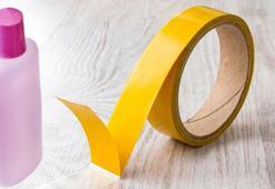 El yormadan çift taraflı bant izi yok olsun! Fayansa sıkınca hemen eritiyor